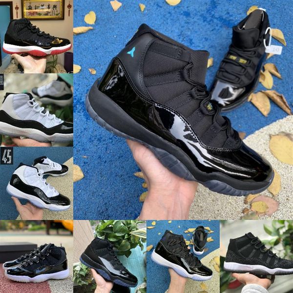 

new bred 11s 11 men women basketball shoes easter concord 45 platinum tint cherry cap and gown space jam designer shoes sport252u