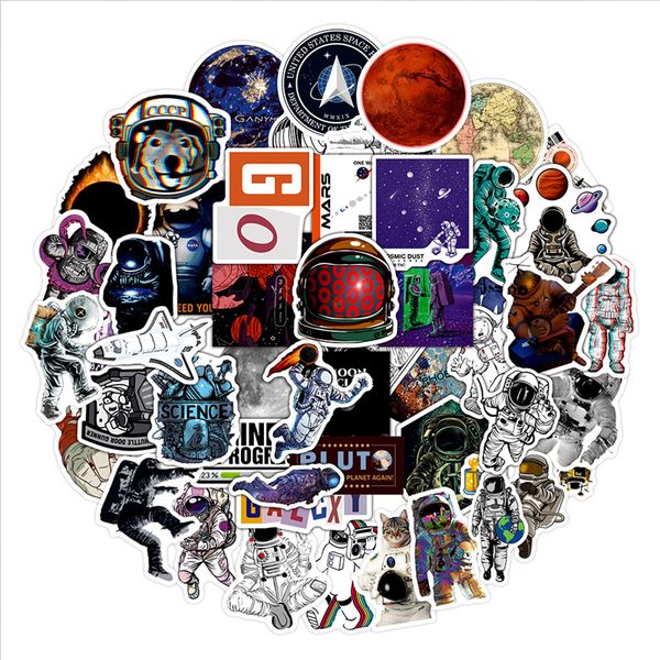 

50pcs nasa logo space astronaut graffiti stickers for diy luggage lapskateboard motorcycle bicycle stickers kl017-428