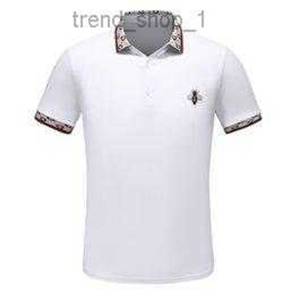 

2022summer clothes designer polo shirts men casual fashion snake bee print embroidery t shirt high street s size m-3xl 5 jhne, White;black