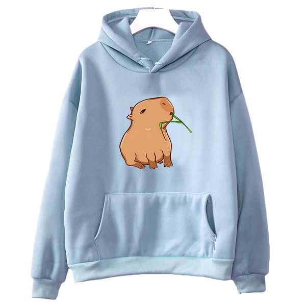 

women's jackets funny capybara print hoodie womenmen kawaii cartoon sweatshirt for girls fashion harajuku graphic hooded pullovers 230, Black;brown