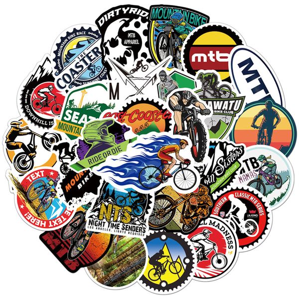 

50 pcs mountain bike stickers mtb bike graffiti stickers for diy luggage lapskateboard motorcycle bicycle stickers l50-106