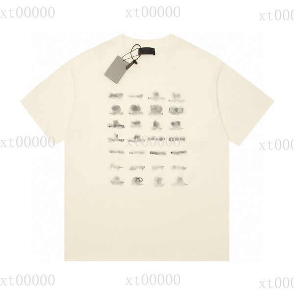 

23ss designer letter printed t shirts tee sweatshirt fashion high street short sleeves summer casual t-shirt breathable men women crew neck, Black;brown