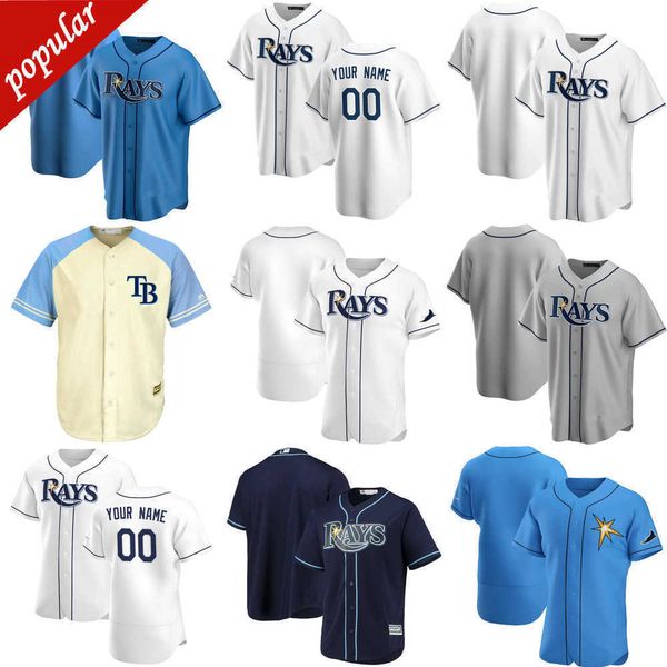 

custom jersey''tampa''bay''rays''mens women youth 14 rich hill 20 tyler glasnow 39 kevin kiermaier 8, Blue;black