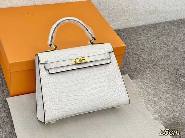 

designer princess woman shoulder bags lady alligator leather tote handbag kellys's purse kellies gold metal accessories original
