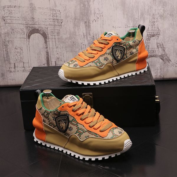 

2023 luxury mens shoes mens walk loafers stylist designer shoes bottom of bag cloth splicing printing ventilate heighten shoes low cut loafe, Black