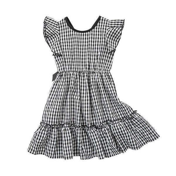 

girl's fashion kids plaid dress 2022 summer new teen girls holiday clothing cute children casual dresses elegant #6790 0131, Red;yellow