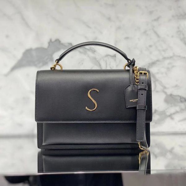 

classic sunset tote bag luxurys designer womens clutch fashion flap shoulder genuine leather luxury crossbody bags woc metal logo men wallet