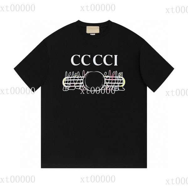 

22ss designer letter printed t shirts tee sweatshirt fashion high street short sleeves summer casual t-shirt breathable men women crew neck, Black;brown