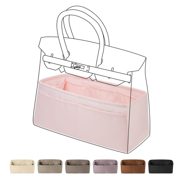 

cosmetic bags cases dgaz purse organizer satin thick fits h-bkbir kins25/30/35/40 bags silk luxury handbag tote in bag shapers women 230201