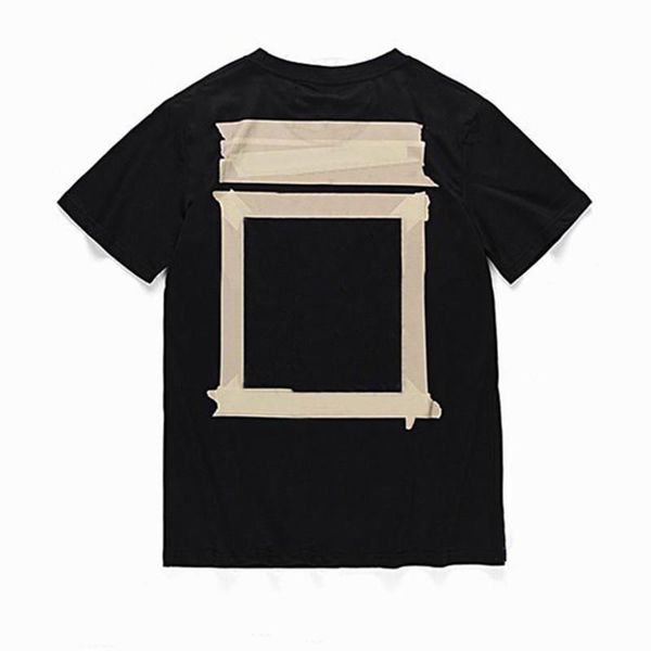 

designers summer t shirt mens womens offs t-shirts loose tees man casual shirt luxurys clothing streetwear shorts sleeve polos tshirts v2, White;black