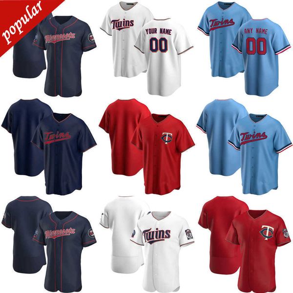 

custom jersey minnesota''twins''mens women youth 59 jhoan duran 8 mitch garver 1 nick gordon 33 j.a. happ baseball jerse, Blue;black