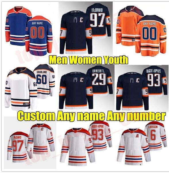 

2022-23 connor mcdavid jersey wayne gretzky leon draisaitl oilers jesse puljujarvi darnell nurse jack campbell evander kane ryan nugent-hopk, Black;red
