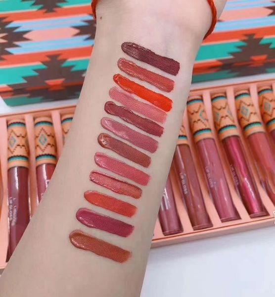 

12pcs m c matte liquid lip gloss collection lipstick set lipgloss kit cosmetics rouge a levre maquillage