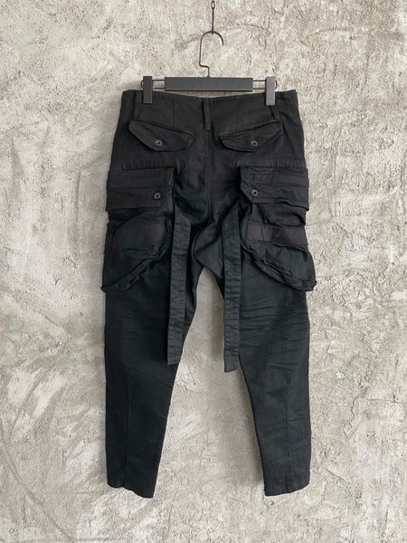 

2023 year new fashions mens designer pocket jogging cargo pants ~ us size pants ~ quality mens yoga joggers track sweat pants, Black