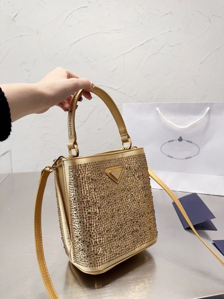 

women bags diamond inlay bucket bag backpack crossbody messenger shoulder bags fashion shopping satchels leather tote handbag luxury designe