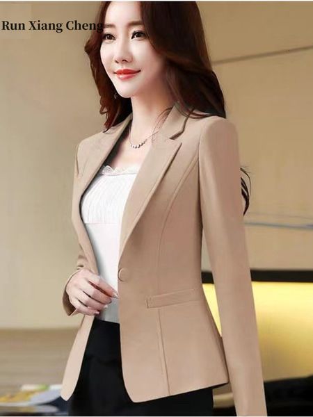 

women's suits blazers product in the autumn of casual suit coat solid color temperament commuting 230131, White;black