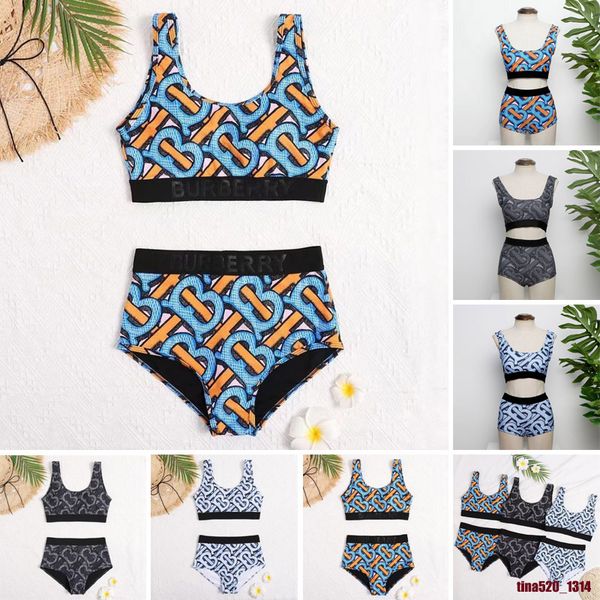 

luxury bikini intimates swimsuit triangle letter womens beach summer swimsuits classic 17 kinds of choice fashion popular wholesale swimwear, White