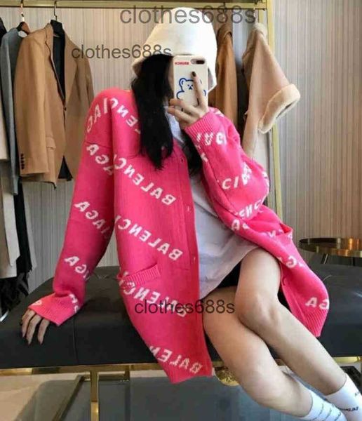 

designer men's sweater balencigas hoodies women sweaters parisian spring and autumn new women's jacquard knitting cardigan coat sh, White;black