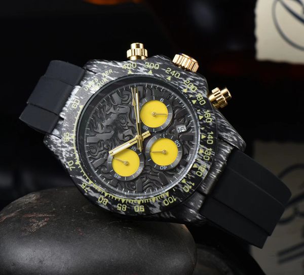 

designer men's watch mechanical movement series 40mm size dial so functions can be used236y, Slivery;black