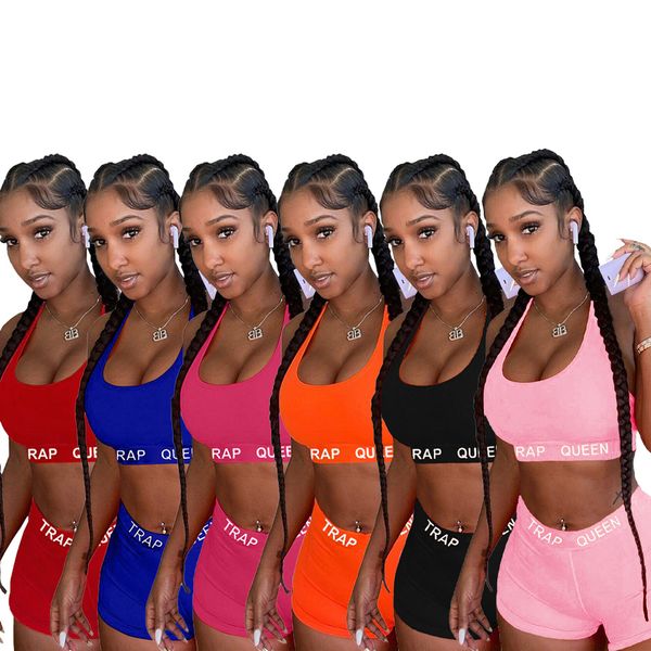 

women tracksuits for summer sport suits designers clothes 2021 sportswear letter print two piece set jogger sweat, Gray