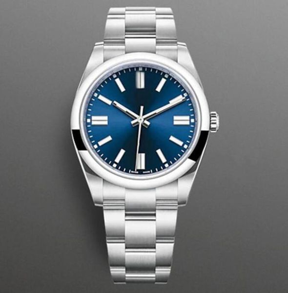 

unisex's watches calendar 36mm 126200 black blue dial mechanical automatic silver stainless steel bracelet luxury wristwatches, Slivery;brown