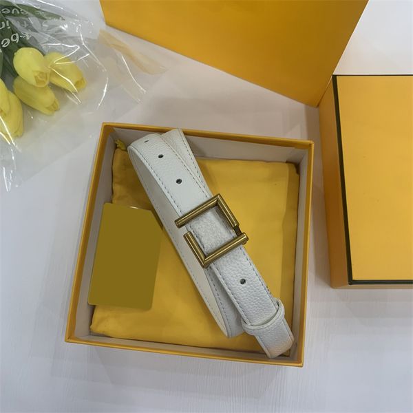 

Luxury Belt Designer Men Womens Waistband Gold Silver Letter Buckle 2.5cm Leather Belts, No box