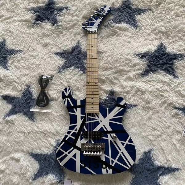 

blue star stripe maple fingerboard six-string electric guitar