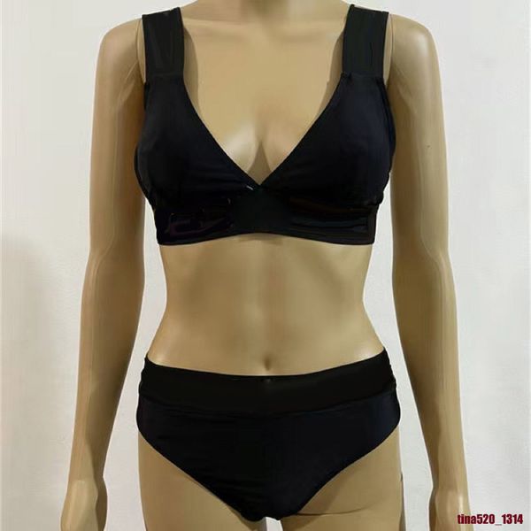 

swimsuit swim intimates bikini swimwear swimming beachwear tube split two-pieces chain specially fashion simple cutting swimsuits bathing un, White