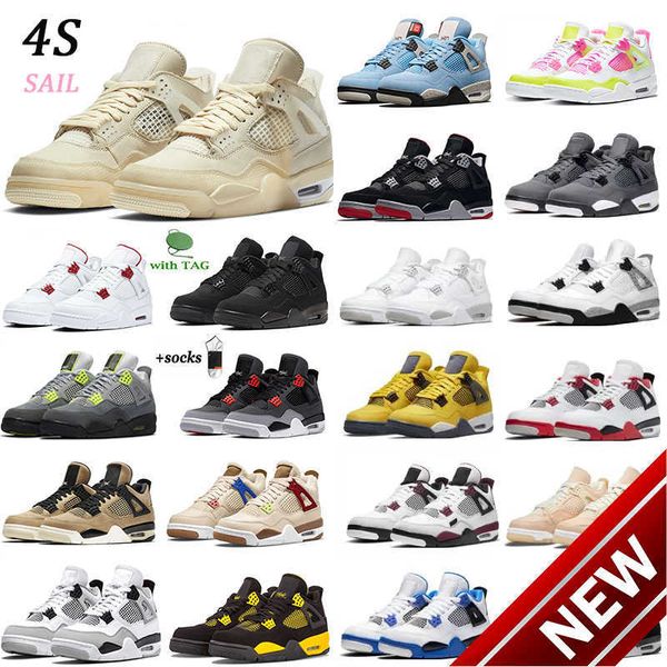 

university blue jumpman 4 4s basketball shoes men sail white guava ice oreo sail noir metallic purple black cat bred shimmer cactus jack hcz