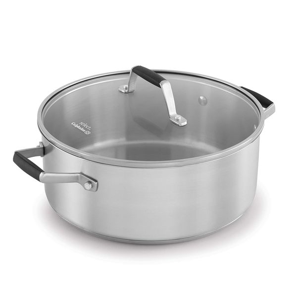 

select by calphalon stainless steel 5-quart dutch oven with cover