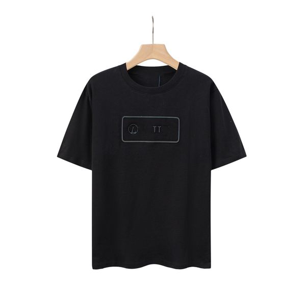 

men's t-shirts fashion men t-shirt 2023 louiseity new cotton soft wrinkle resistant printing letters casual student couple short lining, White;black