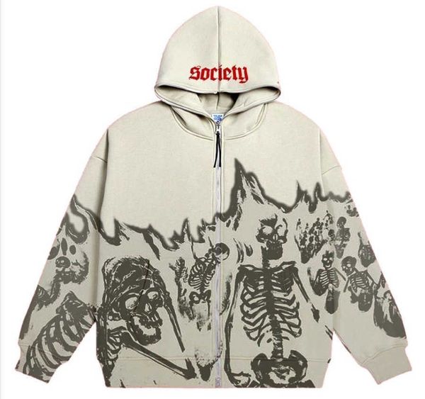 

women's hoodies sweatshirts y2k letter print hoodie ladies harajuku vintage high street goth sweatshirt loose zip jacket hoodies man y, Black