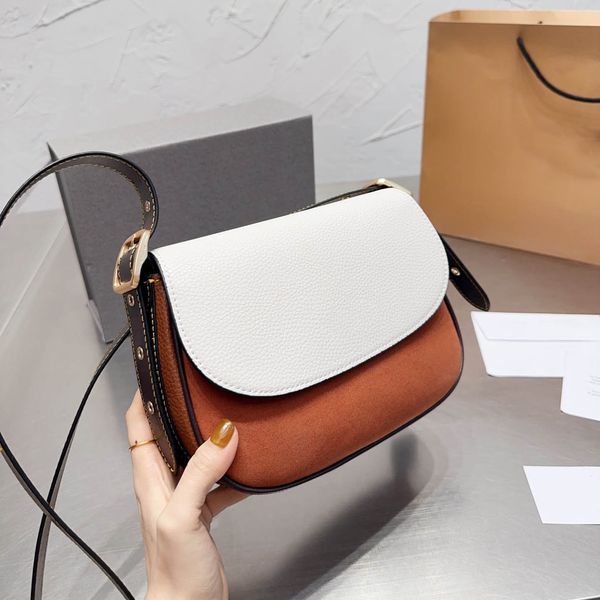 

bags totes handbag designer bag comen classic imitation brand stitching leather buckle shoulder bag versatile commuter party dinner wallet