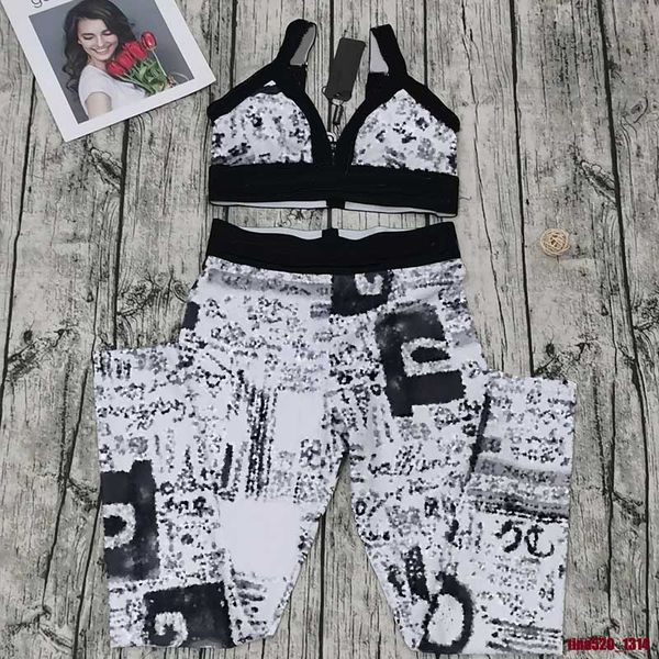 

women three-point swimsuit fashion intimates summer two-piece bikini suits set with letters beach bathing suits swimwear clothing high-quali, White