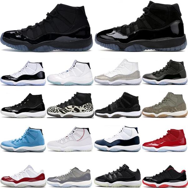

og 11 11s basketball shoes mens womens j11 cool grey cherry 72-10 bred concord citrus gamma blue space jam cap and gown heiress tr241w