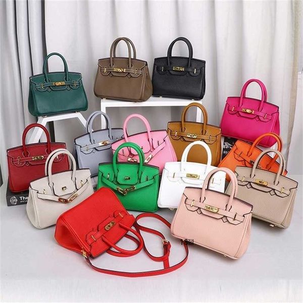 

designer birkin herme bags new one shoulder cowhide mini bag leather womens bag lychee pattern original hand 8g73