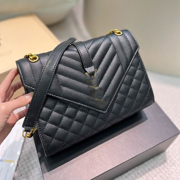 

lenvelope bag designer women bags handbags shoulder bags tote bag black pink calfskin classic diagonal stripes quilted chains double flap me