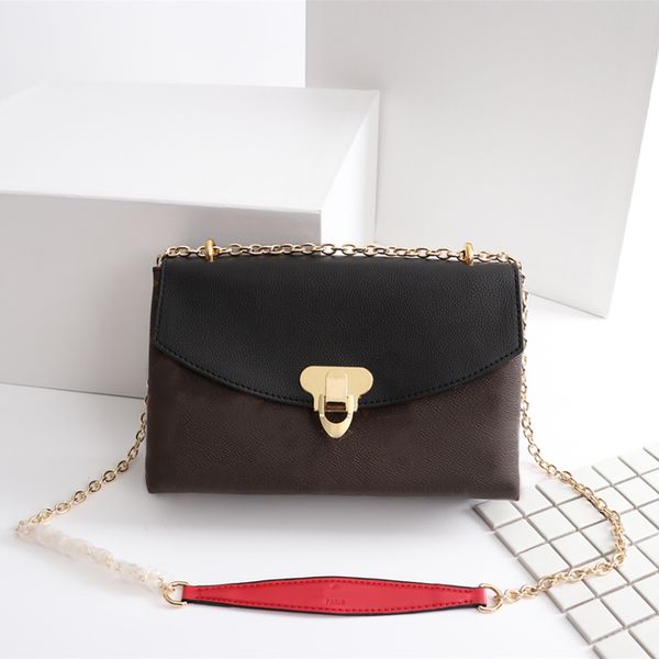 

7a designer bags 25cm cowhide flap sling handbags microfiber lining gold chain magnetic buckle purse