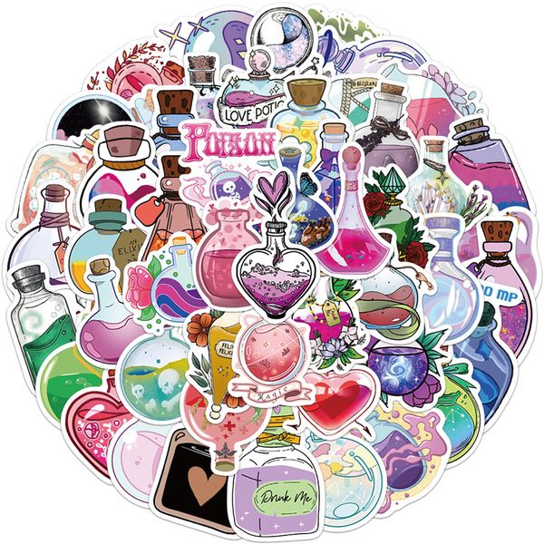

50pcs magic potion graffiti stickers for diy luggage lapskateboard motorcycle bicycle stickers tt022