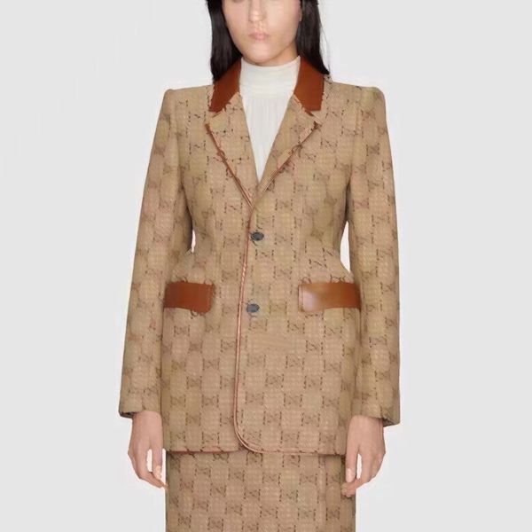 

womens suits designer clothes blazers with full letters spring new released a3687, White;black