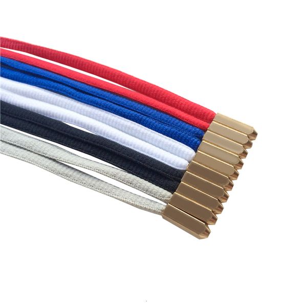 

shoe parts accessories 30pairslot weiou fashion oval shoelaces with matt gold screw on metal aglets shoestring athletic shoelace patterns et, White;pink