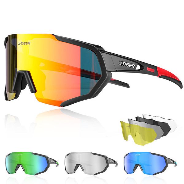 

sunglasses xtiger polarized lens cycling glasses road bike eyewear pochromic sports mtb mountain bicycle goggles 230202, White;black
