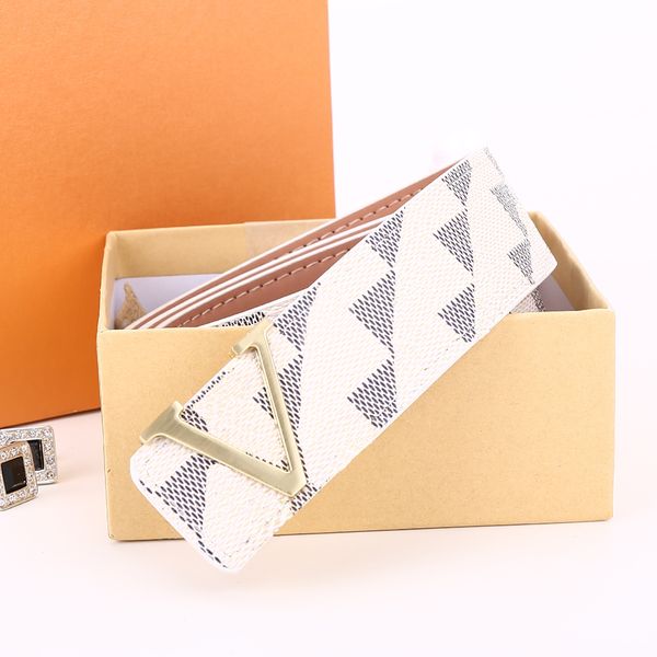 

2023 Genuine Leather ladies Men Designers Belts Classic fashion luxury casual letter L smooth buckle womens mens leather belt Carry with gift box width 3.8cm, Width 3.8cm with gift box