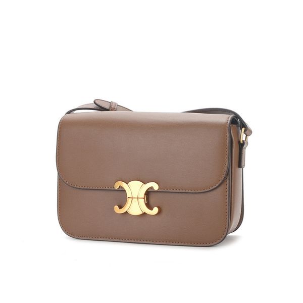 

evening bags designer bag quality lady fashion handbag triomphes delicate cowhide shoulder bag1