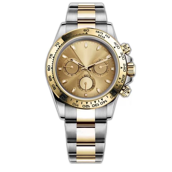 

with box luxury automatic 2813 mechanical movement watch gold dial watches men 116508 gold 116528 mens cosmograph wristwatches 202368, Slivery;brown