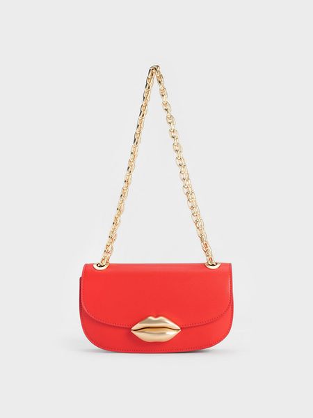 

designer luxurys fashion crossbody handbags women clutch bags wallets lady clutch cow envelope bag kiss lip motif bag & red