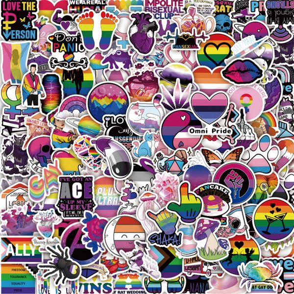 

126 pcs gay pride stickers rainbow stickers for lgbtq w15741575