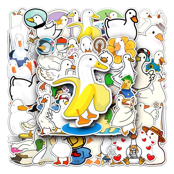 

50 pcs water bottle stickers for kids girls teens vinyl vsco waterproof cute aesthetic stickers tz-yz-546 duck