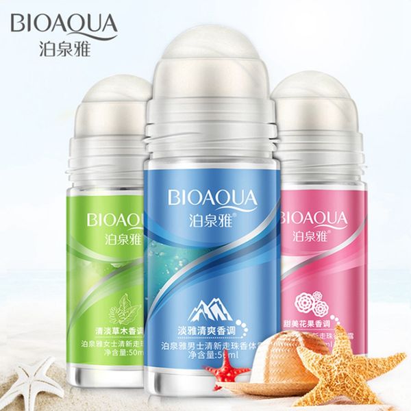 

new bioaqua ball body lotion antiperspirants underarm deodorant roll on bottle women fragrance men smooth dry perfumes 2189