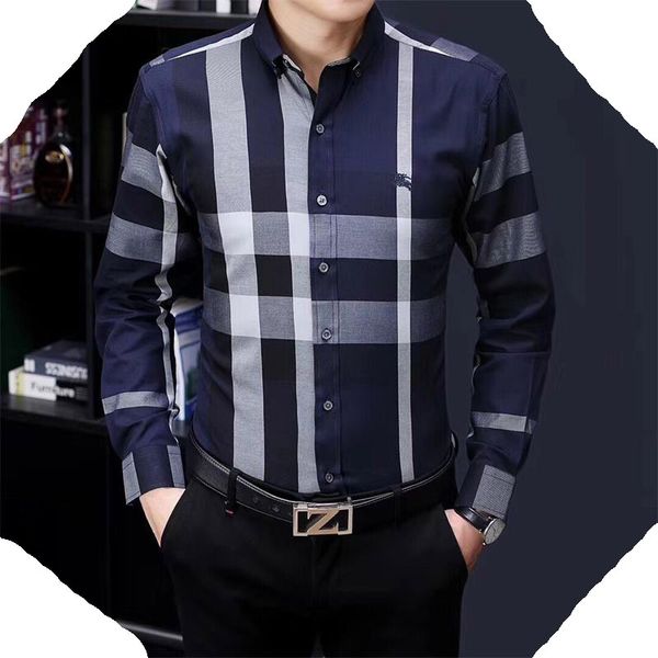 

2023 designers mens dress shirts business fashion casual shirt brands men spring slim fit shirts chemises de marque pour hommes -3xl, White;black